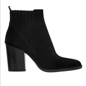 Marc Fisher Black Suede Booties